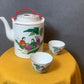 Chinese tea set with fitted basket